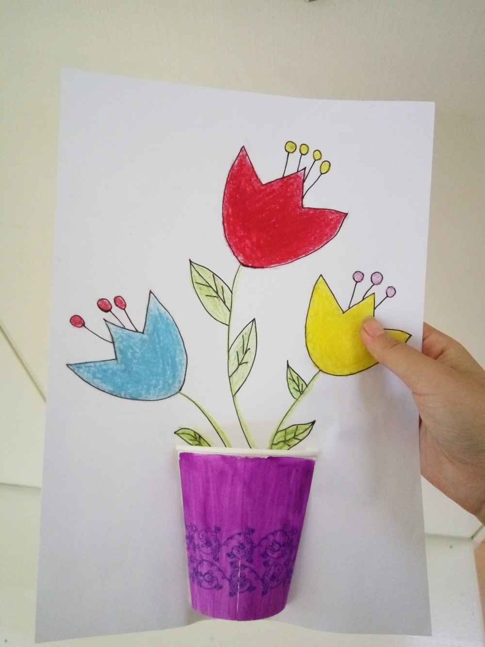 重阳节,一幅画,一个手工.