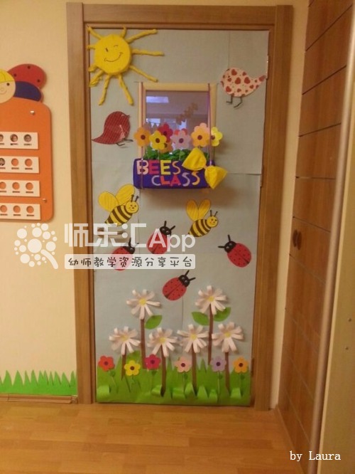 幼儿园门的装饰——春天主题
