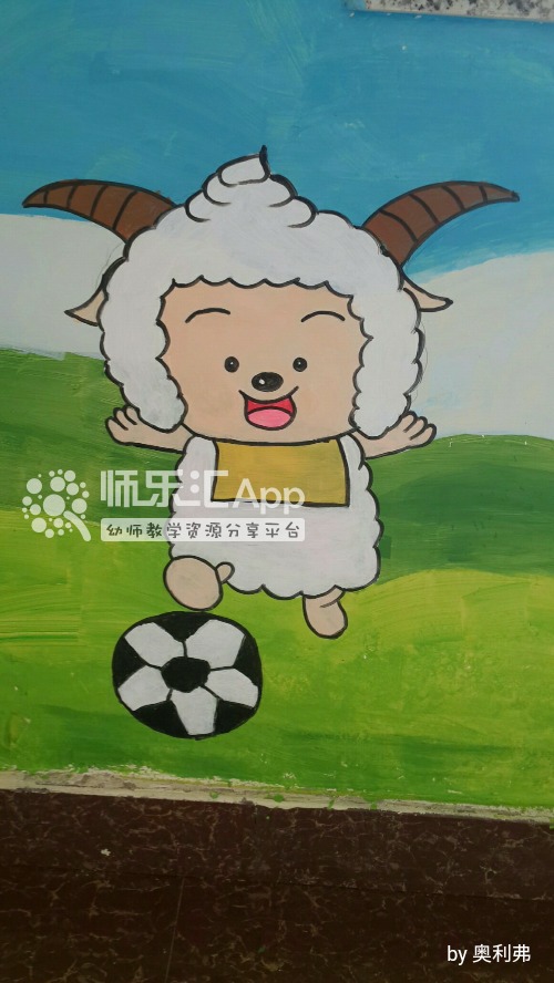 幼儿园简笔画绘画踢足球——师乐汇幼儿教师教育网