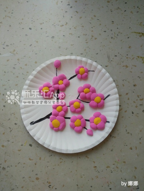 幼儿园泥工玩教具桃花朵朵——师乐汇幼儿教师教育网