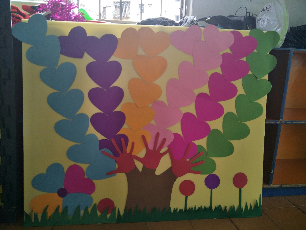 幼儿园活动室墙面环境创设红花榜——师乐汇幼儿教师