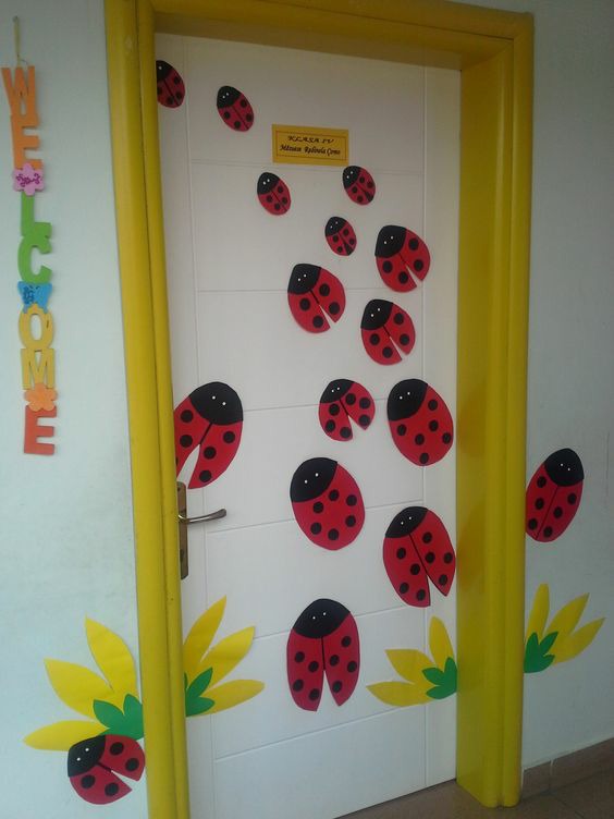 幼儿园门窗环境创设环创我给门来做装饰——师乐汇