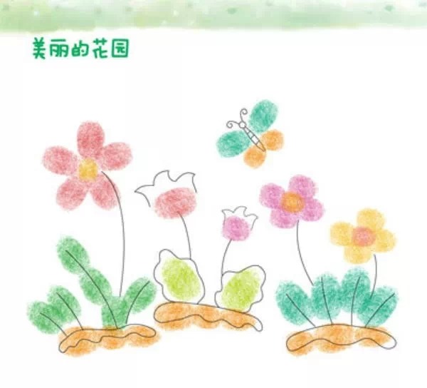 手印画:美丽的花园——幼儿教师网_师乐汇