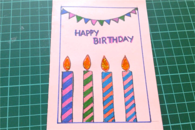 手工制作:为你的朋友diy一张生日贺卡吧
