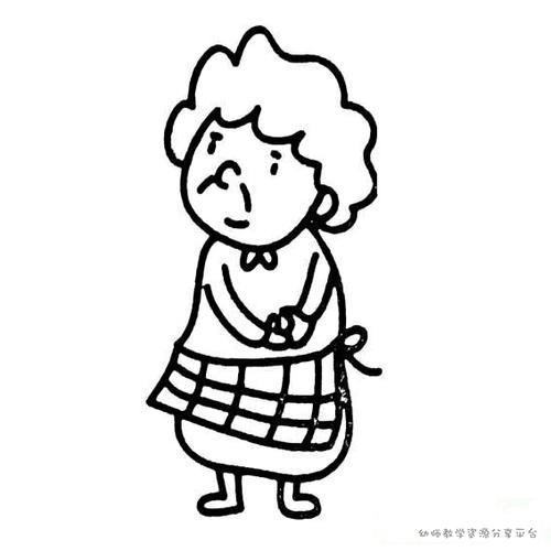 简笔画老爷爷老奶奶