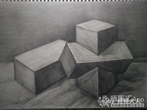 幼儿园铅笔画绘画几何图形素描练习——师乐汇幼儿