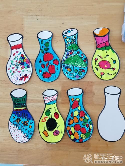 幼儿园纸质玩教具装饰花瓶——师乐汇幼儿教师教育网