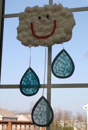幼儿园吊饰环境创设下雨啦——师乐汇幼儿教师教育网